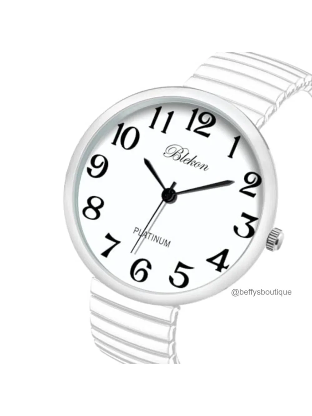 Women's Quartz Wrist Watch Alloy Case Stretch Band Analog